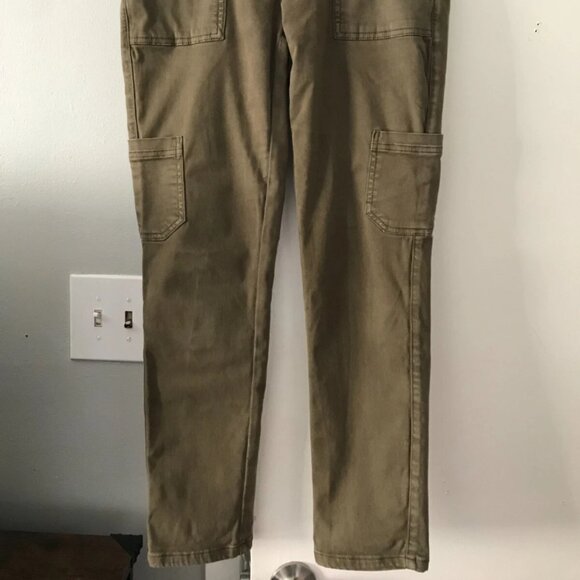 Banana Republic SLOAN Utility Heritage Olive Green Mid Rise Cargo Chino Size 2 - Picture 2 of 8